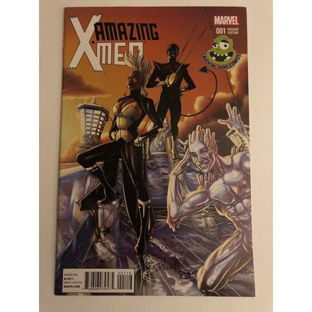 Amazing X-Men #1 Laughing Ogre Comics Aaron McGuinness (Marvel Comics, 2013) VF